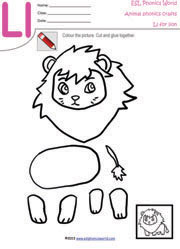 Ll-lion-craft-worksheet